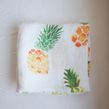 Pineapple Large Muslin Blanket